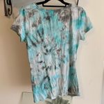 Allison Joy Blue Tye-Dye “French Tuck” style top Photo 3