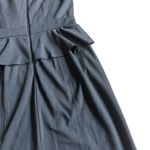 Rebecca Taylor Black Knit Peplum Dress Short Sleeve Sheath Flattering Size 6 Photo 9