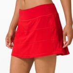Lululemon  Pace Revival Orange Skirt‎ Size 6 Photo 2