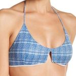 Tavik Cassis Blue & White Halter Bikini Top Small Photo 0