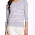 James Perse STRIPED PULLOVER SWEATSHIRT size 2 Photo 0