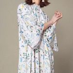 H&M Anna Glover x Cream Dress Floral Design Tunic Flowy Casual Formal Summer Photo 3