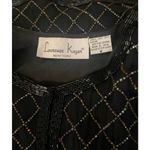 Laurence Kazar  VTG Beaded 100% Silk Black Beaded Evening Jacket Size Medium Photo 5