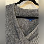 Apt. 9 Sweater pullover  heathered grey vneck long sleeve XL $25 Photo 4