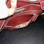 Franco Sarto Red Courier Purse Crossbody Burgundy Wine Casual Satchel 5 Pocket Photo 5