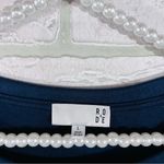 Ro & De  Tariro Navy Pullover Top with Lace Sleeves Size L Photo 7