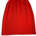 St. John  Santana Sweater Pencil Skirt Orangey Red
Size 2 Photo 3