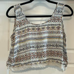 Forever 21  Women’s Patterned Cropped Tank Top – Size M Photo 0