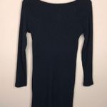 Old Navy  Women’s Ribbed Knit Black Long Sleeve Sweater Dress Photo 3