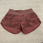 Lululemon  Pink Camo Speed Up Shorts Photo 0