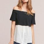 Anthropologie  Layered Off-The-Shoulder Tunic Photo 0