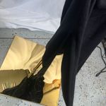 Michael Stars  Black Ribbed Tank Maxi Dress Size M Made‎ in USA Sleeveless Knit Photo 9