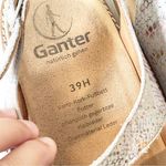 Ganter Sandals Womens Sz 8.5 39H Comfort Animal Skin Walking‎ Leather Support Silver Photo 3