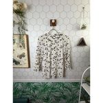 Rebecca Taylor  White Alessandra Floral Embroidered Silk Blouse - Size - Small Photo 5