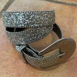 Elite vintage 1990s Y2K textured, glitter, western belt size large Photo 0