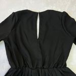 Leith Surplice V-Neck Long Sleeve Pleated Dress Size Small LBD Photo 5