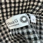 Hunza G Gingham Seersucker Halter Mini Dress Black Sz M Size M Photo 5