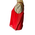 Leshop Coral Pink Scoop Neck Metallic Piping Sleeveless Tank Top Women SZ L Size L Photo 4