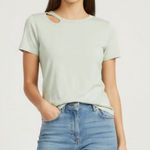 Sage n:Philanthropy  Cutout Short Sleeve T-Shirt Size Small NWT Photo 0