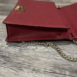 Rebecca Minkoff Burgundy textured leather Paris Clutch with gold-tone hardware! Photo 7