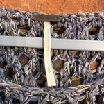 Free People  womens Step Outside crochet striped cropped sweater gray S Photo 4