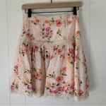Guess  Nina Floral Printed Eyelet Skirt XS Photo 6