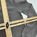 SUB_URBAN RIOT Sub Urban Riot Top Womens X Small Grey‎ Thermal Heart Embroidered Crew Neck Photo 6