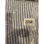 Beach Lunch Lounge Medium Sleeveless Tunic Blouse High Low Blue White Nautical Photo 7