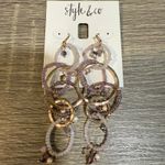 Style & Co . Purple Bead Links Earrings NWT Photo 4