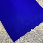 Julia Jordan  textured royal blue scalloped dress small Photo 1