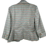 Ann Taylor Loft Women's Striped Blazer Size 10 Multicolor Long Sleeve Jacket Photo 9
