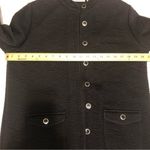 Isaac Mizrahi Knit Quilted Jacket Blazer Black  Medium Photo 4