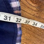 Aerie  Blue plaid Spring Flint cross front mini dress small Photo 3