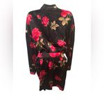Victoria's Secret VTG Victoria’s Secret SILK Belted Floral Robe Sz XS Valentines Sexy Boudoir Photo 7