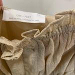 Oak + Fort Textured Ruffle Button Front Maxi Sun Dress in Beige - S Photo 3