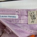 Volcom  High Voltage Lavender Tie Dye Cut Off Shorts Photo 3