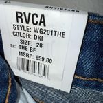 RVCA  Denim High rise boyfriend Distressed Jean Shorts 100% cotton size 28 NEW #7 Photo 5