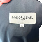 Ivan Grundahl Black Asymmetric Zip Cotton Jacket Size 38 US 8 Photo 6