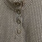 Merrell  Womens black-white Indira snap button placket long sleeve top size L Photo 2