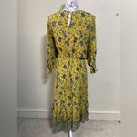 Umgee  hi‎ low hem dress, yellow paisley, ruffled sleeves, size small Photo 5