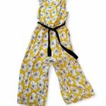 FRNCH Anthropologie - Golden Yellow Floral Print Shell - Like New Photo 0