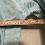 Forever 21  Baby Blue Cropped Corduroy Drawstring Hooded Bomber Jacket - Medium Photo 3