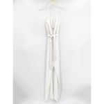 Alice + Olivia  Primrose Cowl Neck Belted Solid White Wide Leg Jumpsuit Size 14 Photo 2