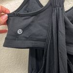 Lululemon  Black on Black Workout Top with Sports Bra 4 Photo 4