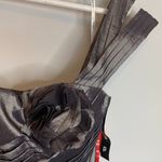 Snap One Shoulder Bubble Skirt Silver Metallic Dress Silver Size undefined Photo 6