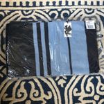 Halogen 100% Cashmere Stripe Wrap Shawl Scarf, Blue/Black Luxury Cashmere NWT Photo 7