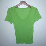 J.Crew M Fitted Cotton Lime Green Tee Top Photo 0
