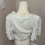 Free People  White Ruffle‎ Sleeve Bodysuit Photo 1