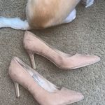 A New Day Nude Suede Heels Photo 5