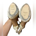 Ralph Lauren Purple Label Black Leather Rope Platform Espadrille Heels Photo 6